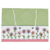 Blume und Bienen Große Geschenktüte (Rückseite)