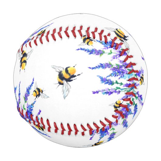 Blume und Bienen im Frühjahr Baseball (Vorne Rechts)
