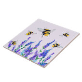 Blume und Bienen Keramik Tile Fliese (Seite)