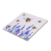 Blume und Bienen Keramik Tile Fliese (Seite)