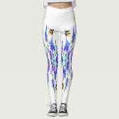 Blume und Bienen Leggings Frische Frühling (Vorderseite)