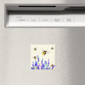Blume und Bienen-Magnet-Frühling Magnet (In Situ (Geschirrspüler))