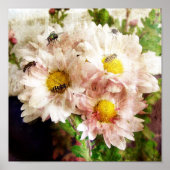 Blume und Bienen Poster (Vorne)