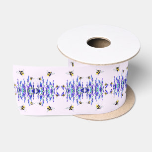 Blume und Bienen-Ribbon-Geschenk Satinband