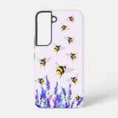 Blume und Bienen Samsung Galaxy Fall Hülle (Rückseite)