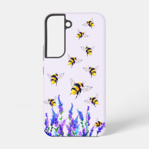 Blume und Bienen Samsung Galaxy Fall Hülle