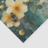 Blume und Bienen Seidenpapier (Ausschnitt)