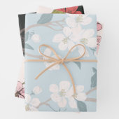 Blume- und Bienengestänge Geschenkpapier Set (Beispiel)