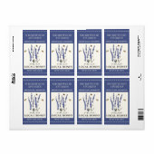 Blume- und Bienenhonig gestrichelt Border 2x3,75"  (Vorne)