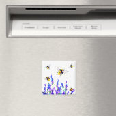 Blume- und Bienenmagnet Magnet (In Situ (Geschirrspüler))