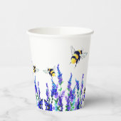 Blume- und Bienenpapierkäfige Pappbecher (Links)