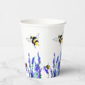 Blume- und Bienenpapierkäfige Pappbecher (Rechts)