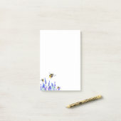 Blume und Bienenposten - Hinweise Post-it Klebezettel (Auf Schreibtisch)