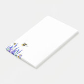 Blume und Bienenposten - Hinweise Post-it Klebezettel (angewinkelt)