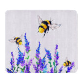 Blume- und Bienenstockfeder Schneidebrett (Vorderseite)
