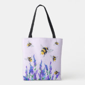 Blume- und Bienenstockfeder Tasche (Rückseite)