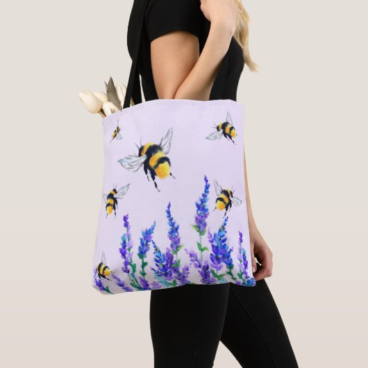 Blume- und Bienenstockfeder Tasche (Von Nahem)