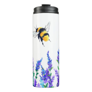 Blume und Bienenwärmer Thermosbecher