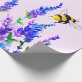 Blume- und Bienenwaschpapier Geschenkpapier (Ecke)