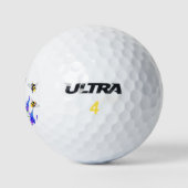 Blume und Bierfliegen Golfball (Logo)