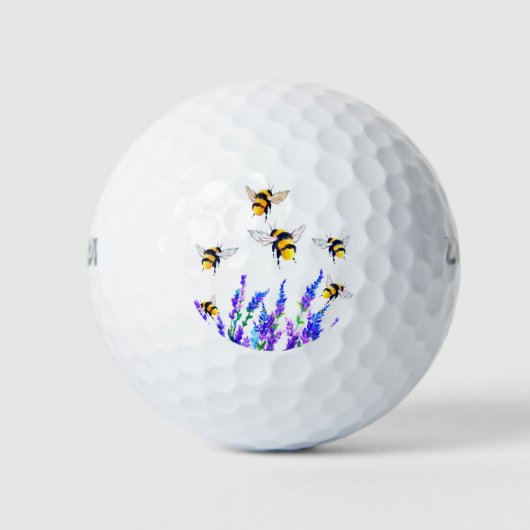 Blume und Bierfliegen Golfball (Vorderseite)