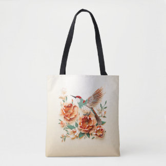 Blume und Bird Paper Cut Craft Design. Tasche