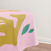 Blume und Blätter 02 Rosa Blütenblätter Tischdecke (Beispiel)