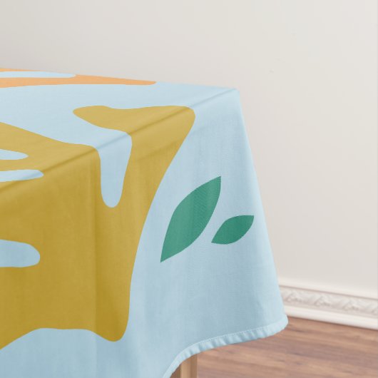 Blume und Blätter 03 Blau und Rosa Tischdecke (Beispiel)