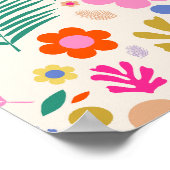 Blume und Blätter 04 Farbenfrohe Blüte Poster (Ecke)