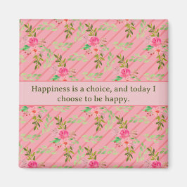 Blume und Blätter-Affirmations-Magnet Magnet