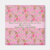 Blume und Blätter-Affirmations-Magnet Magnet (Vorne)