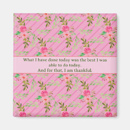 Blume und Blätter-Affirmations-Magnet Magnet