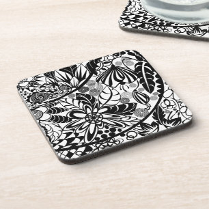 Blume und Blätter für Blumenkohl-Untersetzer Getränkeuntersetzer