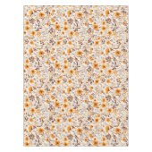 Blume und Blätter für den Herbst in Aquarellfarben Tischdecke (Vorderseite)