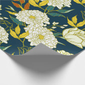 Blume und Blätter Geschenkpapier (Ecke)