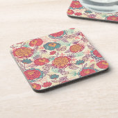 Blume und Blätter Getränkeuntersetzer (Linke Seite)