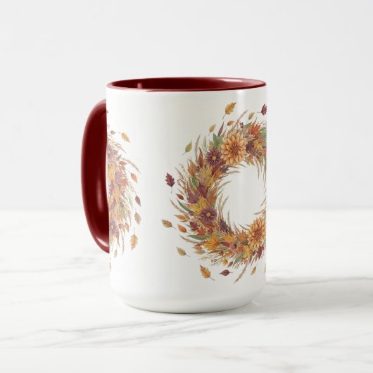 Blume und Blätter im Herbst, Autor Natasha Us Tasse (Vorderseite Links)