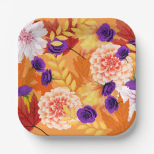 Blume und Blätter im Herbst