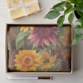 Blume und Blätter im hübschen Herbst Herbst Seidenpapier (Geschenk)