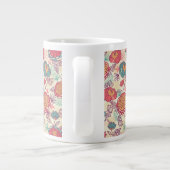 Blume und Blätter Jumbo-Tasse (Rückseite)