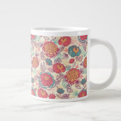 Blume und Blätter Jumbo-Tasse (Rechts)