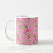 Blume und Blätter Kaffee Tasse (Links)