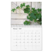 Blume und Blätter Kalender (Feb 2027)