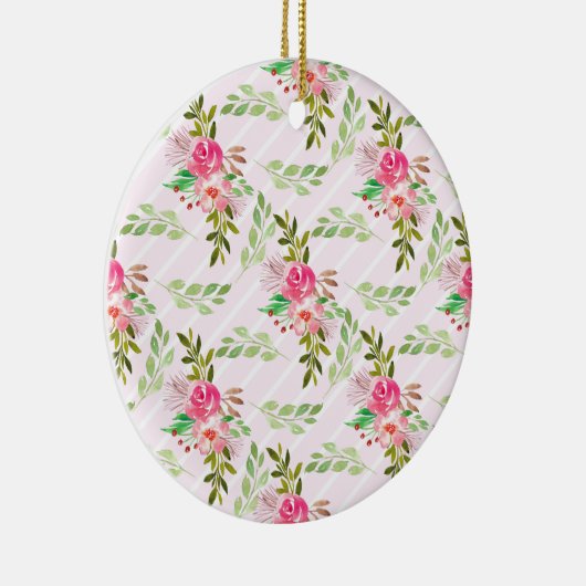 Blume und Blätter Keramik Ornament (Rechts)