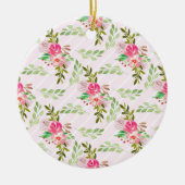 Blume und Blätter Keramik Ornament (Vorne)