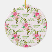 Blume und Blätter Keramik Ornament (Hinten)