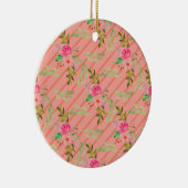 Blume und Blätter Keramik Ornament (Rechts)