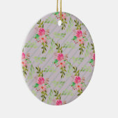 Blume und Blätter Keramik Ornament (Rechts)