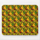 Blume und Blätter Mousepad (Vorne)