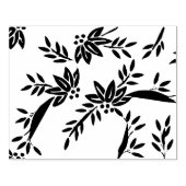 Blume und Blätter Musterkunst Briefmarke Gummistempel (Prägung)